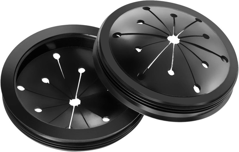 Maxdot 3 Pcs Garbage Disposal Splash Guards Sink Baffle Cover Black