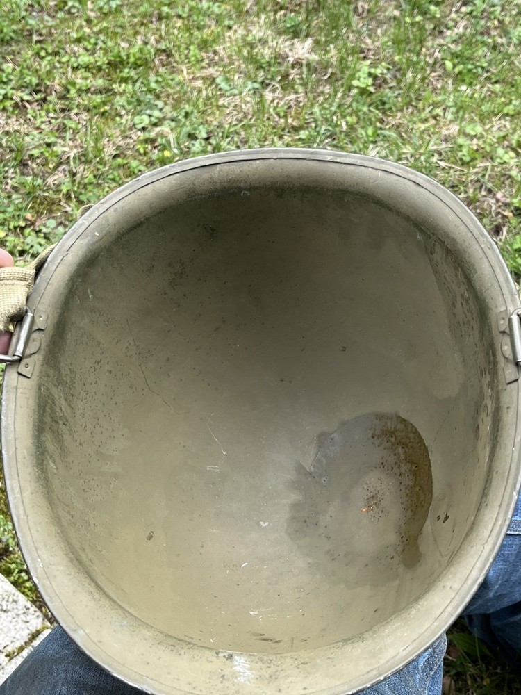 WW2 M1 Helmet Front Seam