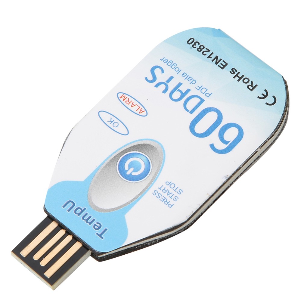 Temperature Data Logger Single Use PDF Report USB Port 10000 Points❀