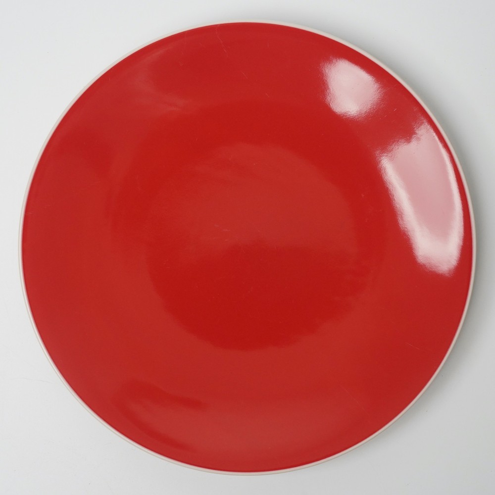 Crate & Barrel Lisbon Red Stoneware Dinner/Salad Plate *SELECT*