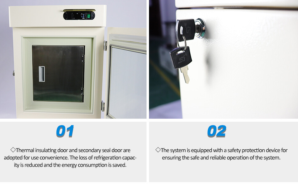 -86℃ 2.12Cu Ft Ultra Low Temperature Samples Storage Fridge Lab Freezer 58L 110V