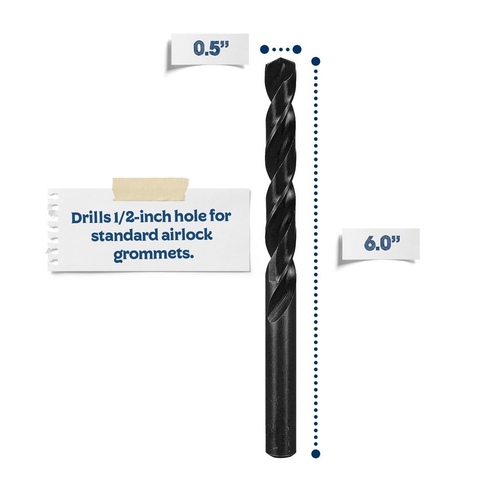 Drill and Grommet Set - Turn Any Lid Into a Fermentation Lid