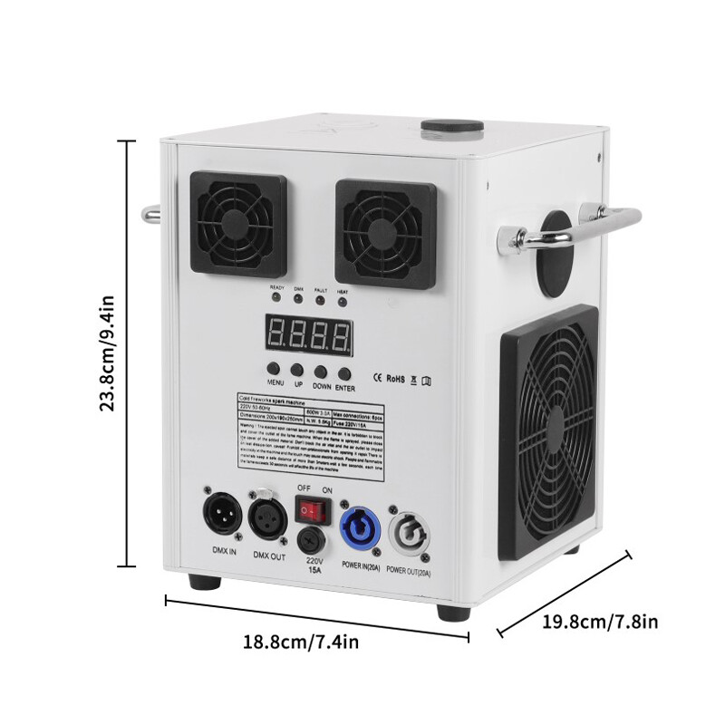 700W Cold Spark Firework Machine Stage Control Effect DMX512 Machine Disco Party