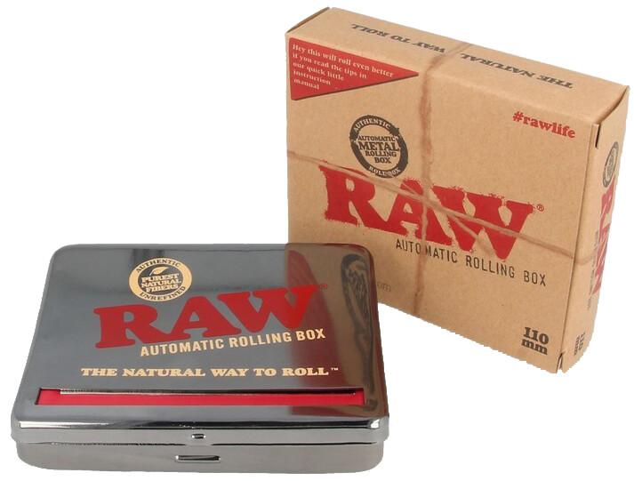 1x RAW 110mm AUTOMATIC ROLLING BOX CIGARETTE ROLLING MACHINE
