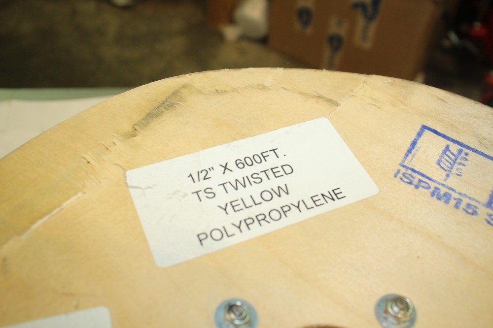 1/2" x 600' TS Twisted Yellow Polypropylene Rope