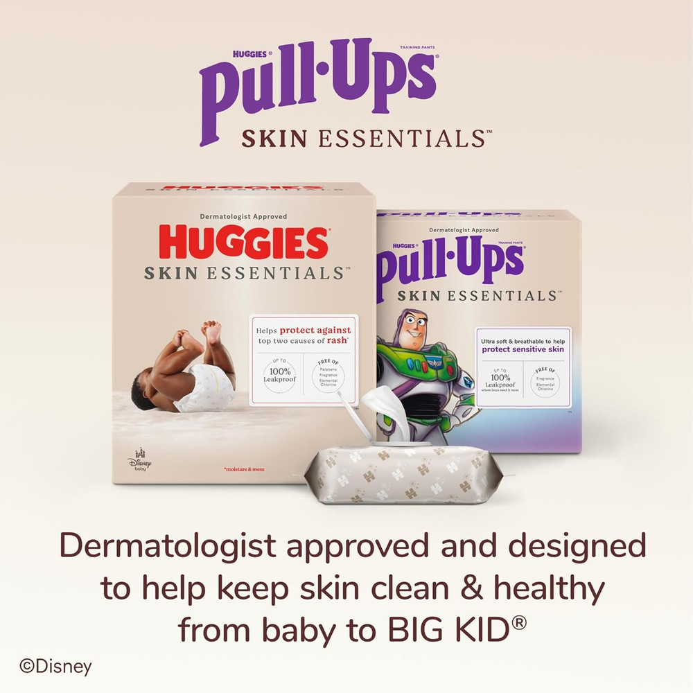 Huggies 112 Ct Skin Essentials Pull-Ups Buzz 3T/4T Potty Training Pants