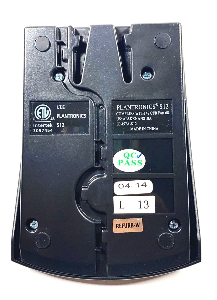 Plantronics S12 Telephone Headset System (Base Only)