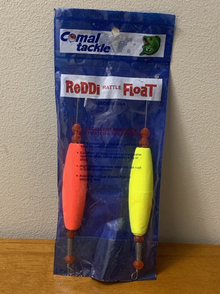 Comal Tackle Weighted Cigar Snap-On Reddi Rattle Float 2pc