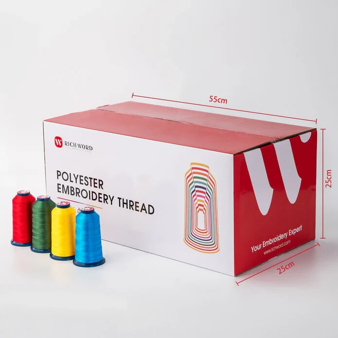 100 Colors Polyester Embroidery Machine Thread Kit 4000M Every Spools