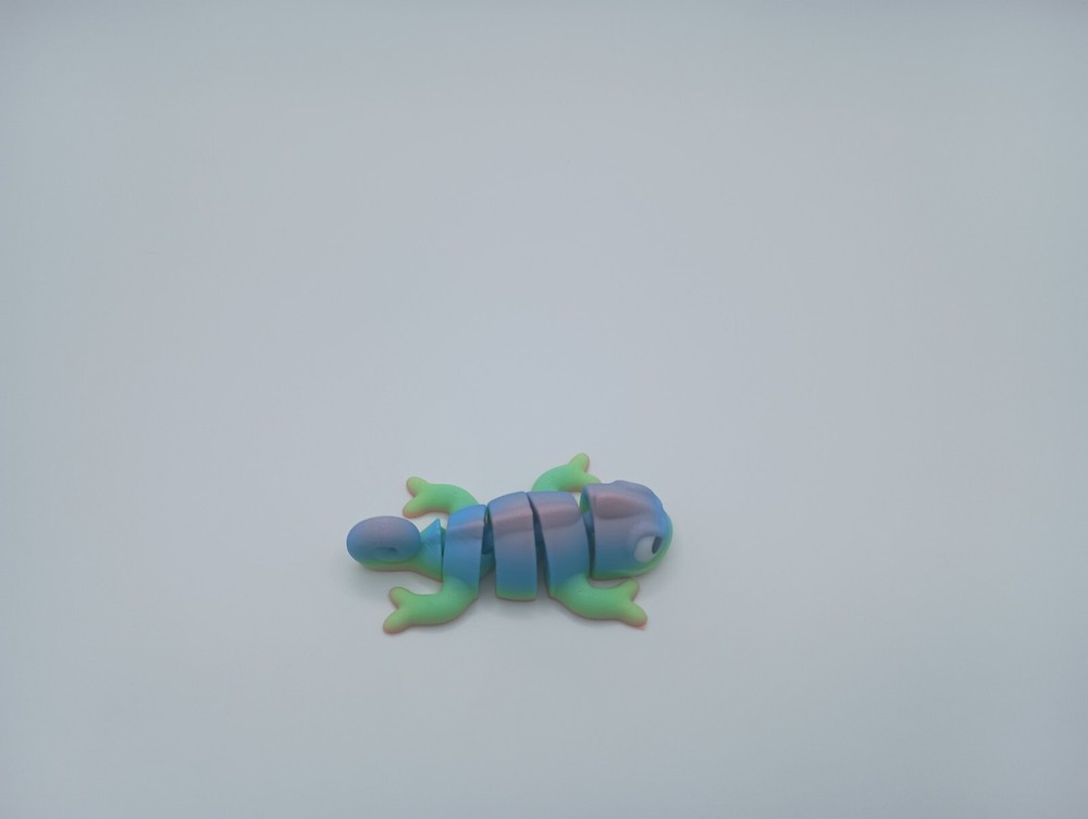 3D Printed Jiggle Pet Angry Chameleon