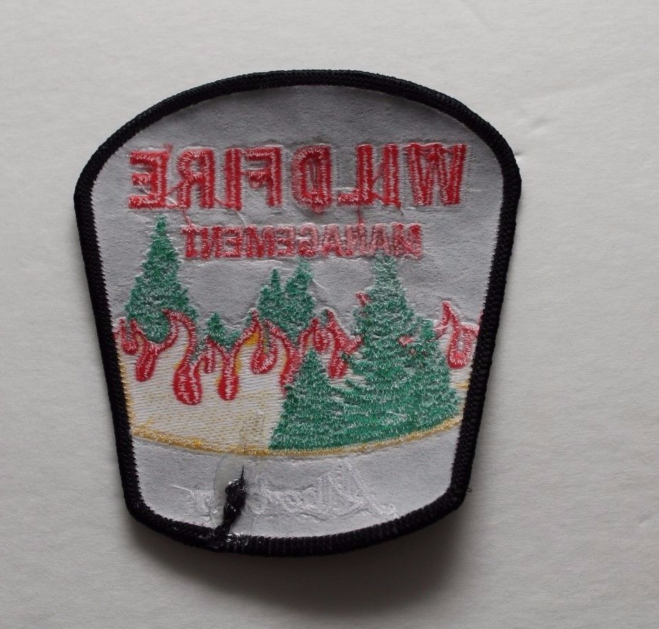 Alberta Wildfire Management Shoulder Patch Flash - Set of 2- Firefighting Canada