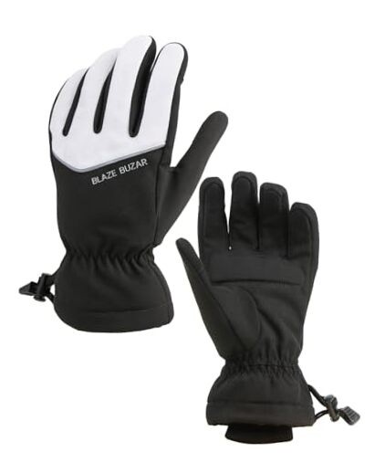 Unisex Active Winter Gloves – Touchscreen Compatible, Warm Fleece Medium While