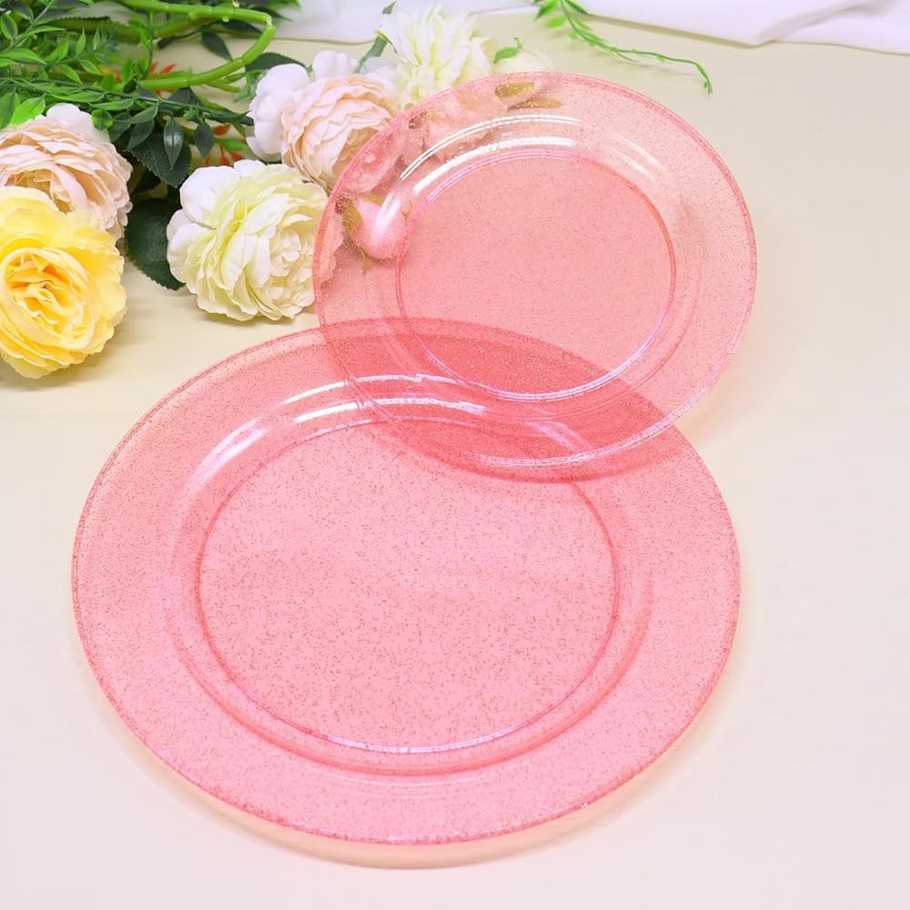 Blue Plastic Plates with Blue Plastic Sierware Heavy Duty, Disposable
