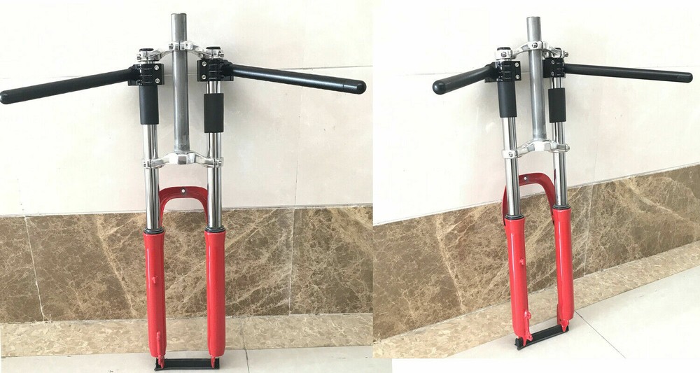 CDHPOWER Bicycle fork 26" Combo-triple tree suspension fork and 1 1/8" Headset