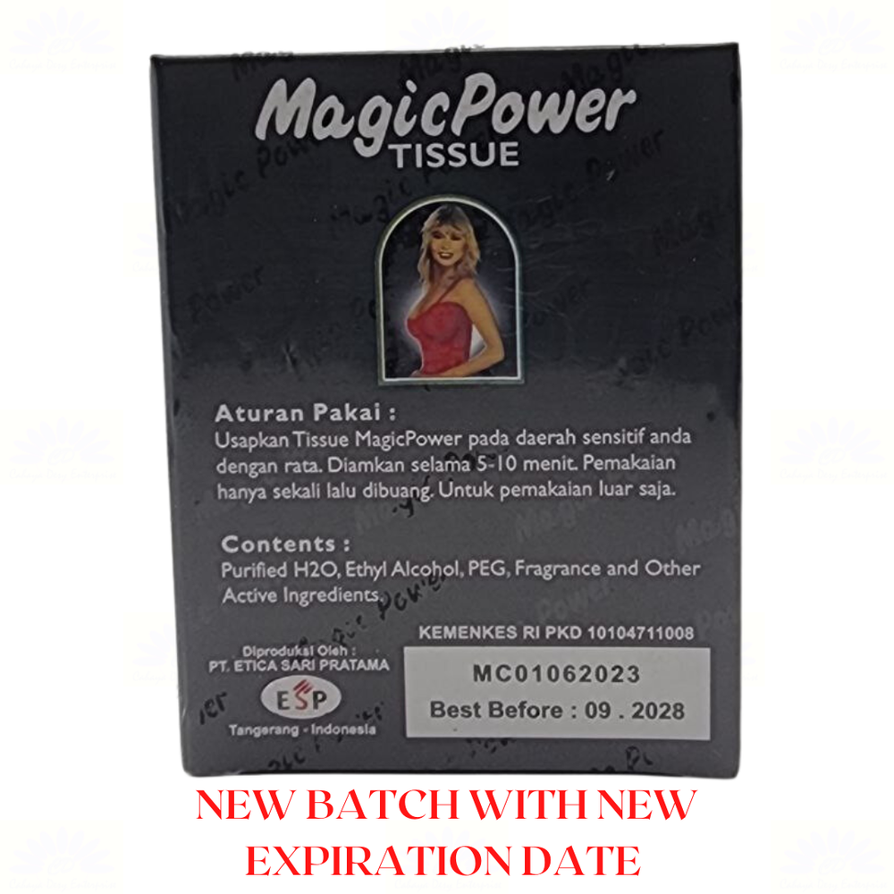 12 Box Super Magic Man Antiseptic Tissue Longer Delayed Ejaculation (72 sachets)