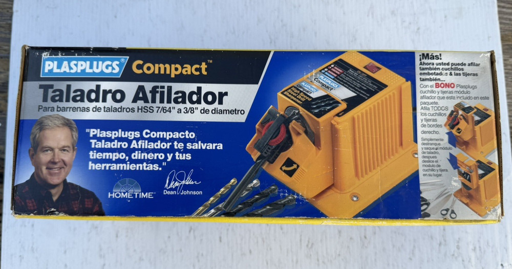 Plasplugs Compact DSH402US Sharpener for Drill-Bits/Knives/Scissors