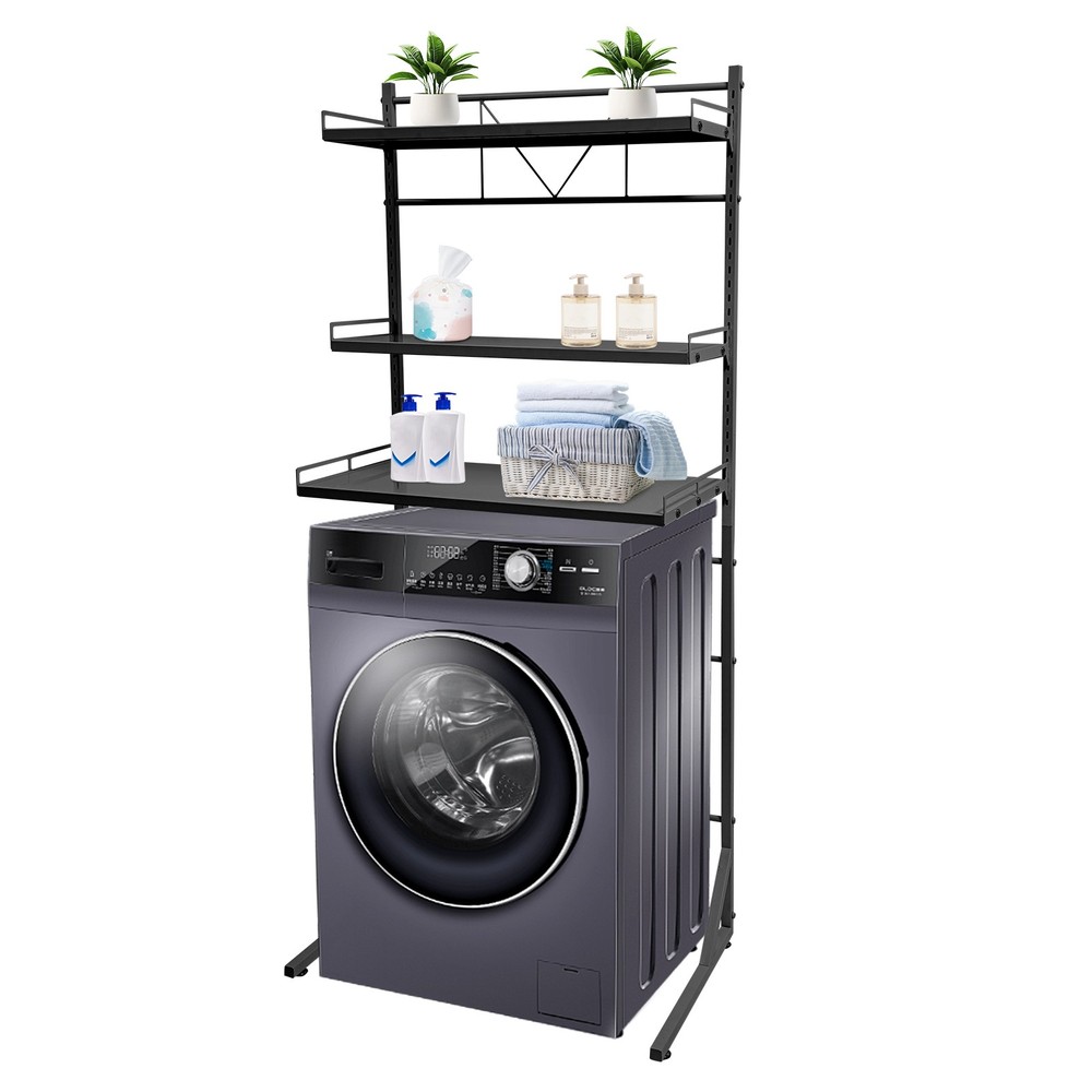 3 Tier Multi-functional Washing Machine Shelf Space Saving Washing Machine Shelf