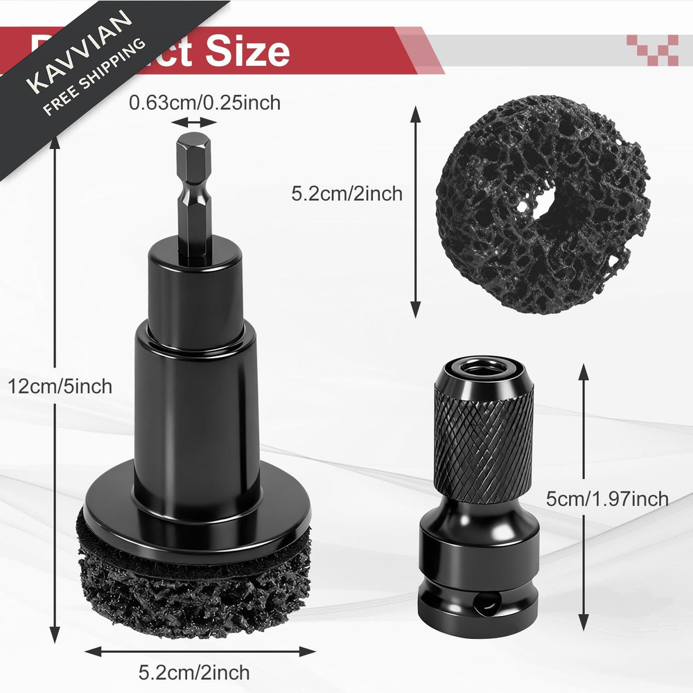 Wheel Hub Resurfacing Kit Stud and Cleaner for Quick Rust Removal...