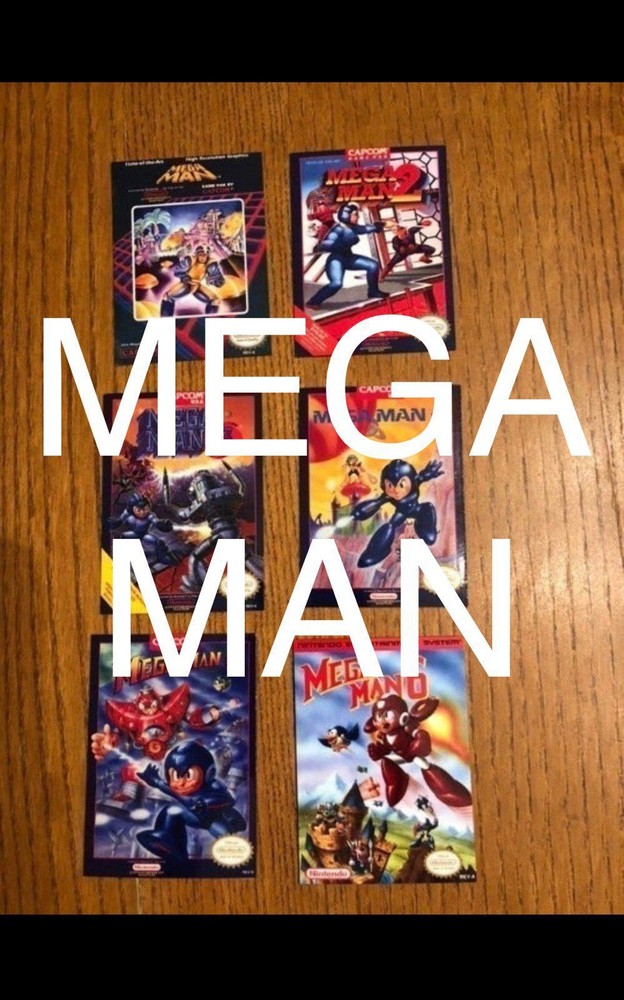 Mega Man fridge magnets NES games