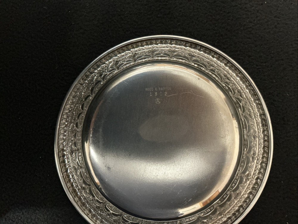 Vintage Reed & Barton Silverplate 6.25” Bowl Engraved Pattern 1302