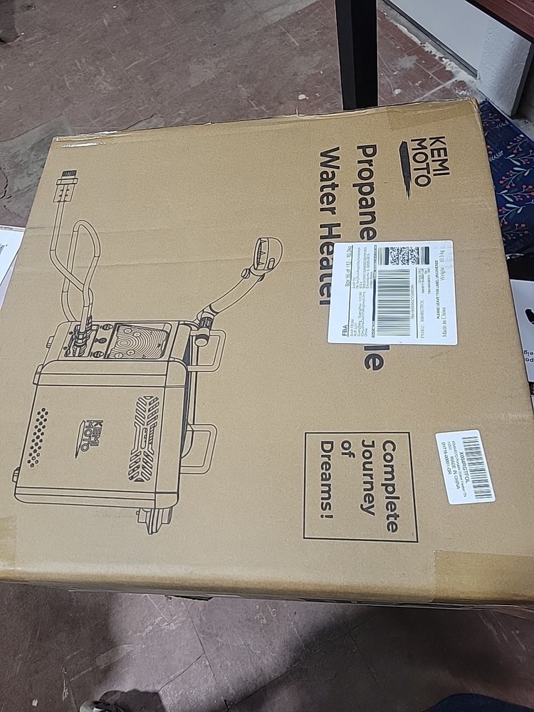 Kemimoto Portable Propane Water Heater with Pump | 20,000 BTU Instant Hot Shower