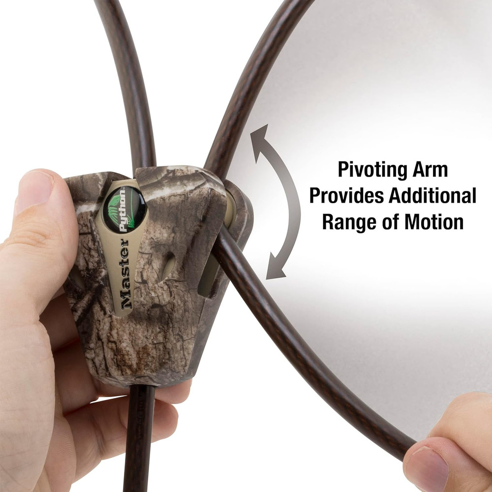 Cable Lock, Python Adjustable Keyed Cable Lock, 6 Ft. Long Cable, 2 Pack Mossy O