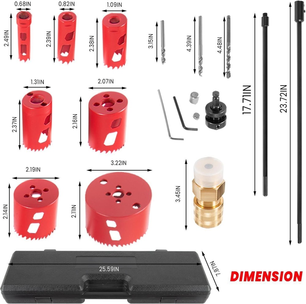 Replace for 08350 Mechanical Hot Tapping Machine Complete Kit for NPT 300 psi