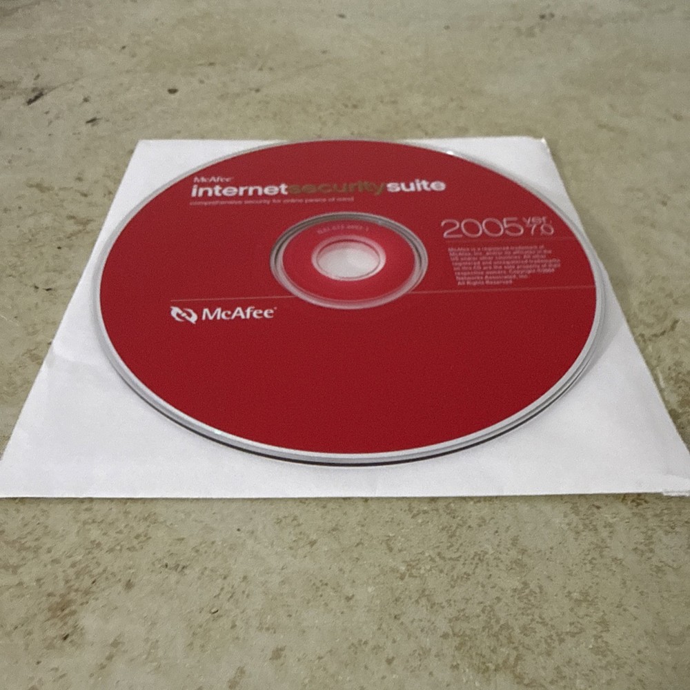 McAfee Internet Security Suite 2005 V7.0 CD