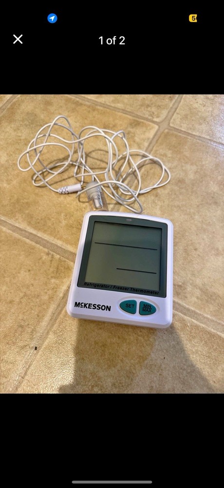 McKesson Refrigerator Freezer Thermometer Professional Lab Grade