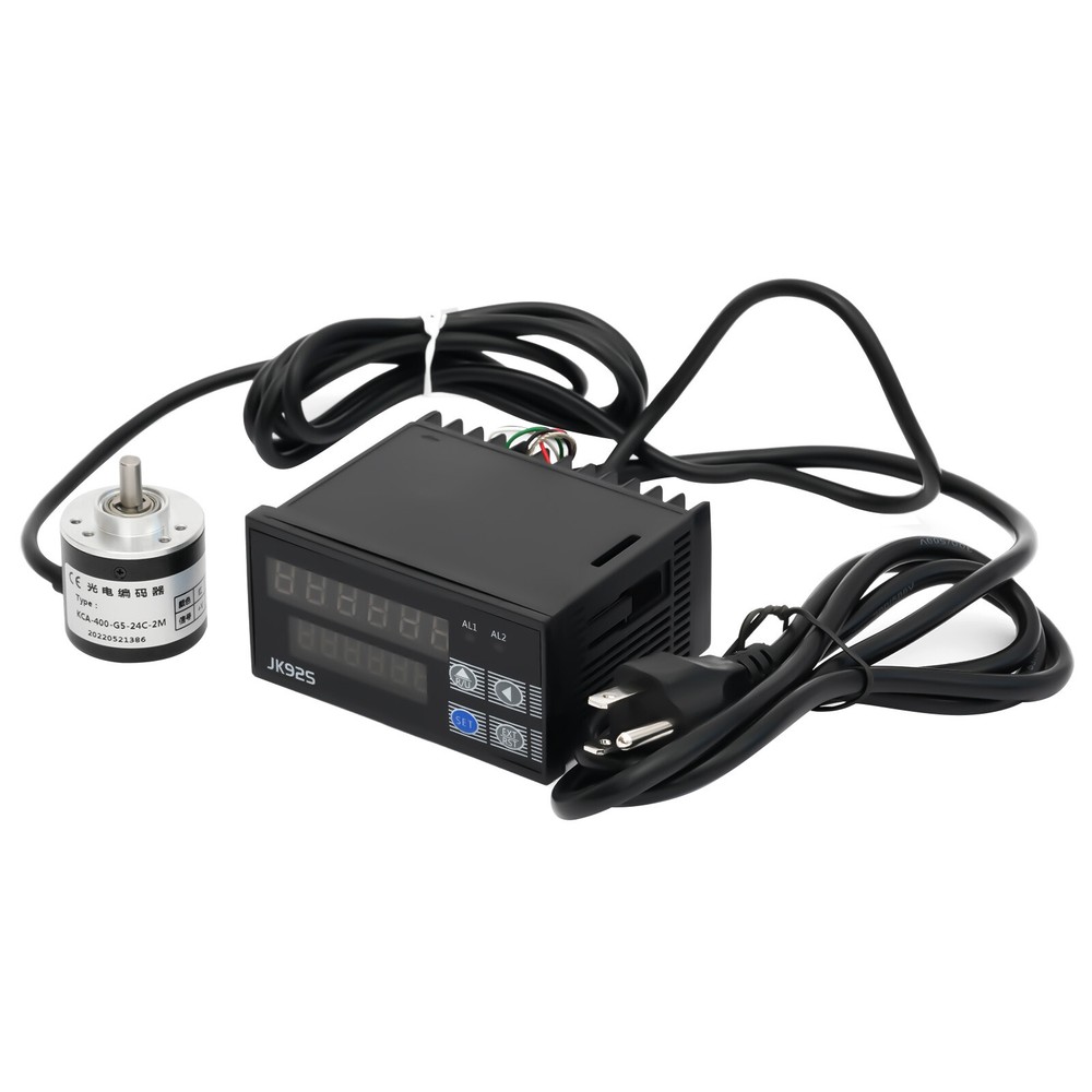 Electronic Digital Length Meter Rotary Encoder Rolling Wheel Distance Counter US