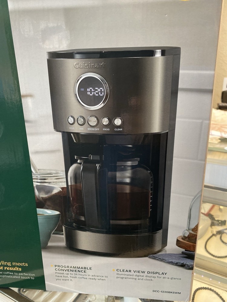 Cuisinart Stainless Steel 12-Cup Coffee Maker, Programmable Brew Machine