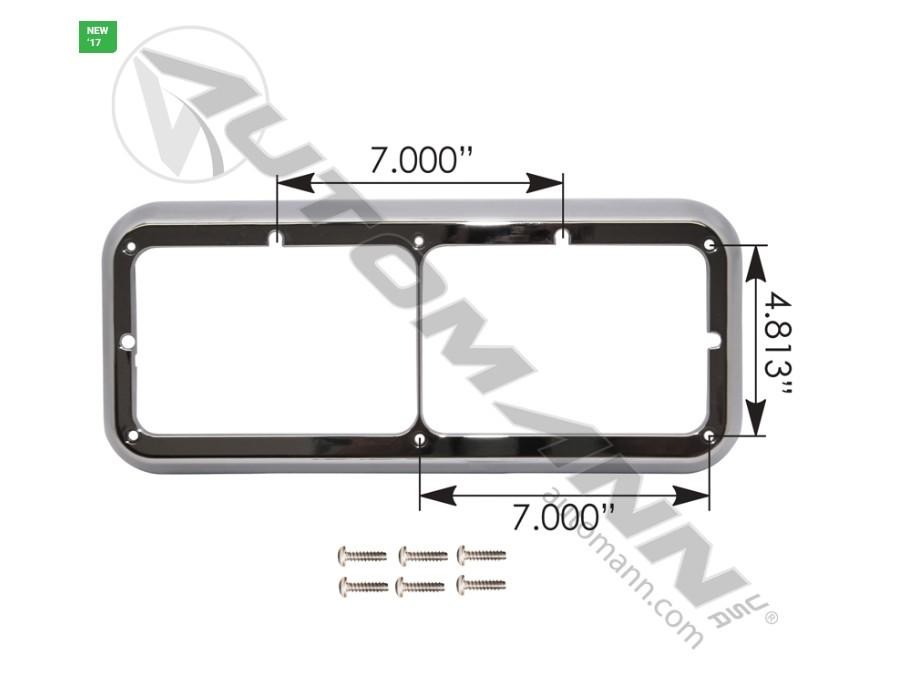 For KENWORTH T600 HEADLIGHT BEZEL , MN