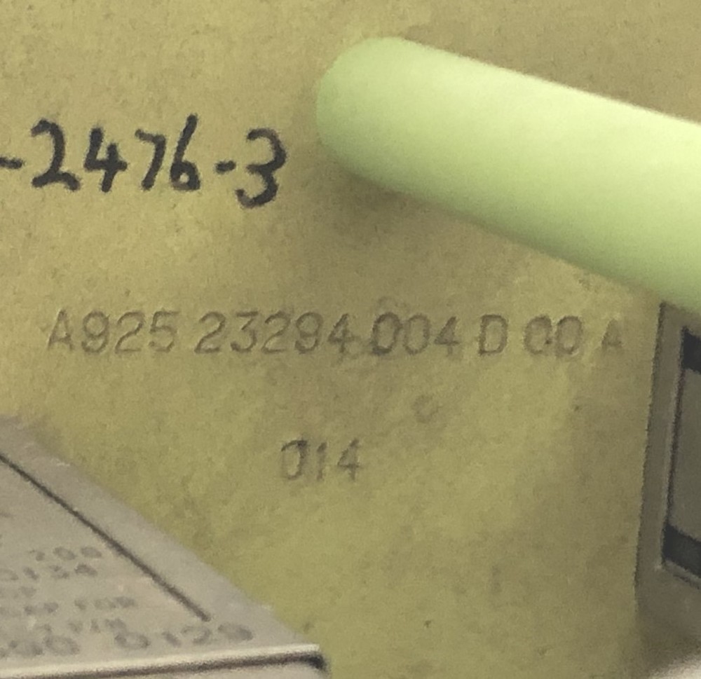 Airbus Aircraft IFE Control Module Panel A92523294004D00