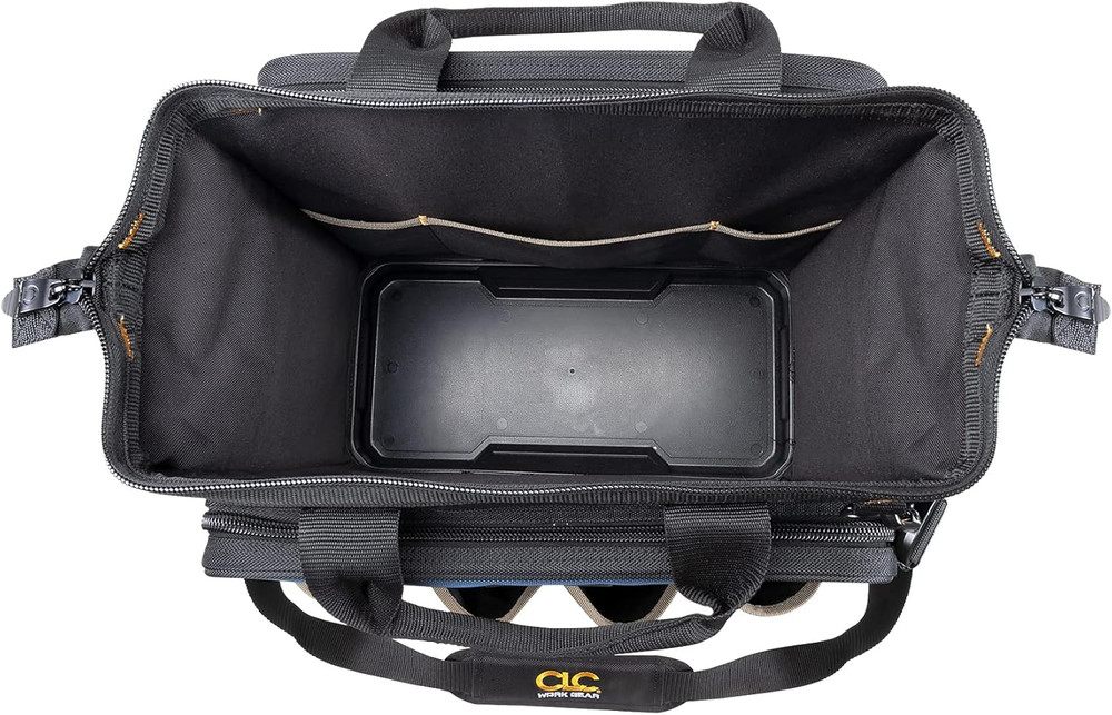 CLC Work Gear PB1543 17" Molded Base Multi-Compartment Technician'S Tool Bag,Bla
