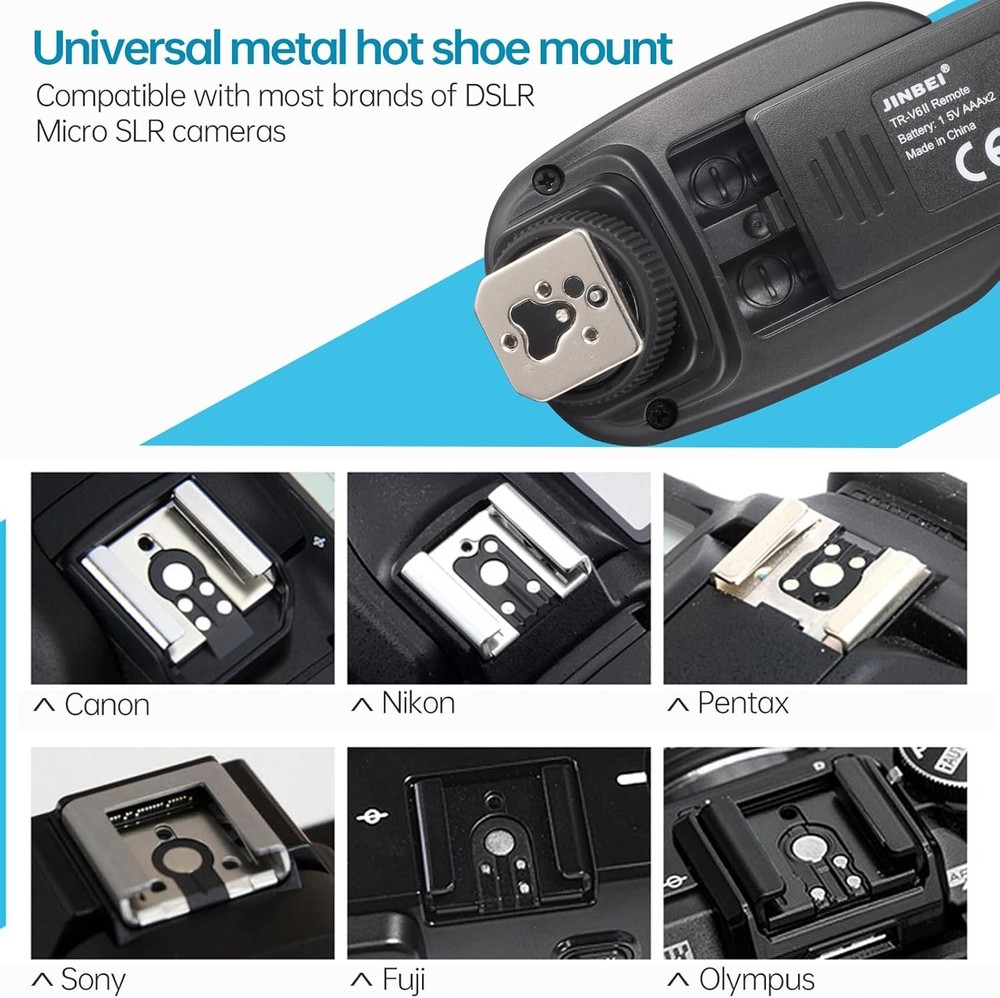JINBEI TR-V6II Universal 2.4G Wireless Speedlite LCD Flash Trigger Transmitter