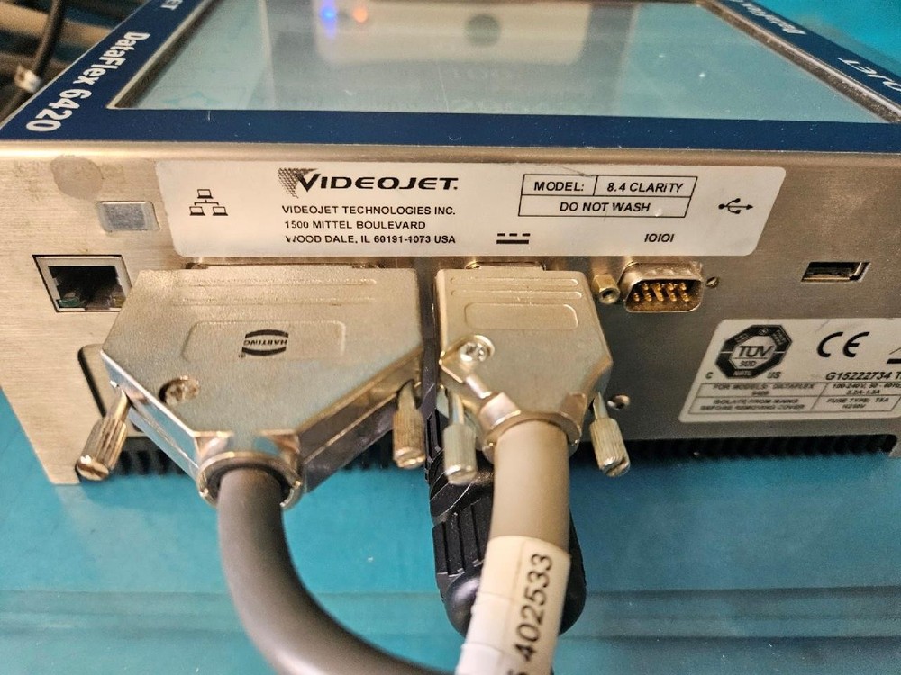 VIDEOJET DATAFLEX 6420 107MM THERMAL TRANSFER PRINTER 8.4 CLARITY INTERFACE OPER