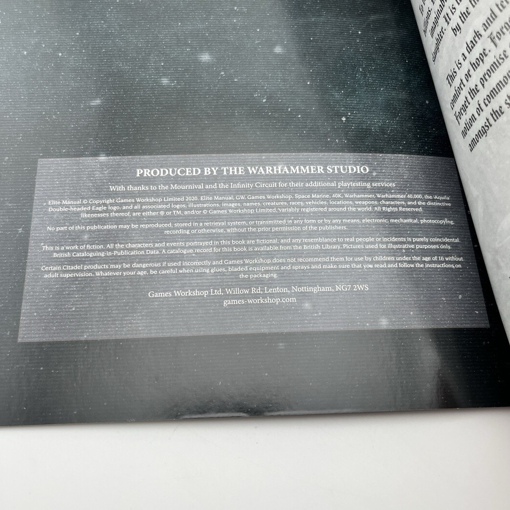 warhammer 40k Elite Manual 9th Edition