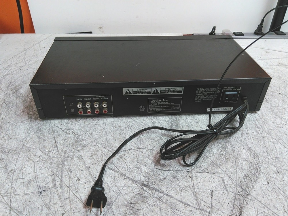 Power Tested Only Technics SH-8044 Stereo Graphic Equalizer AS-IS