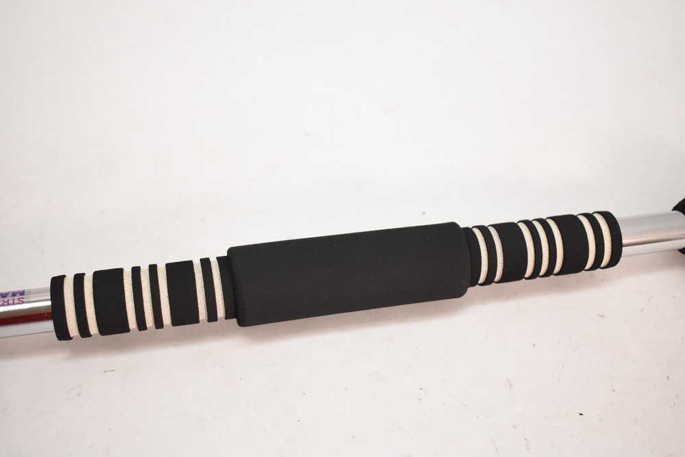 Stretch Magic Workout Bar Black Foam Grip Exercise Stick Home Gym Training Tool