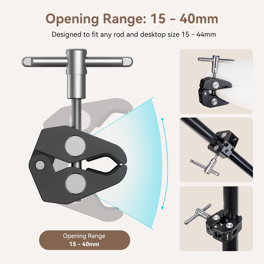 SmallRig RF 10C mini Spotlight LED Flashlight + 9.8 Inches Adjustable Magic Arm