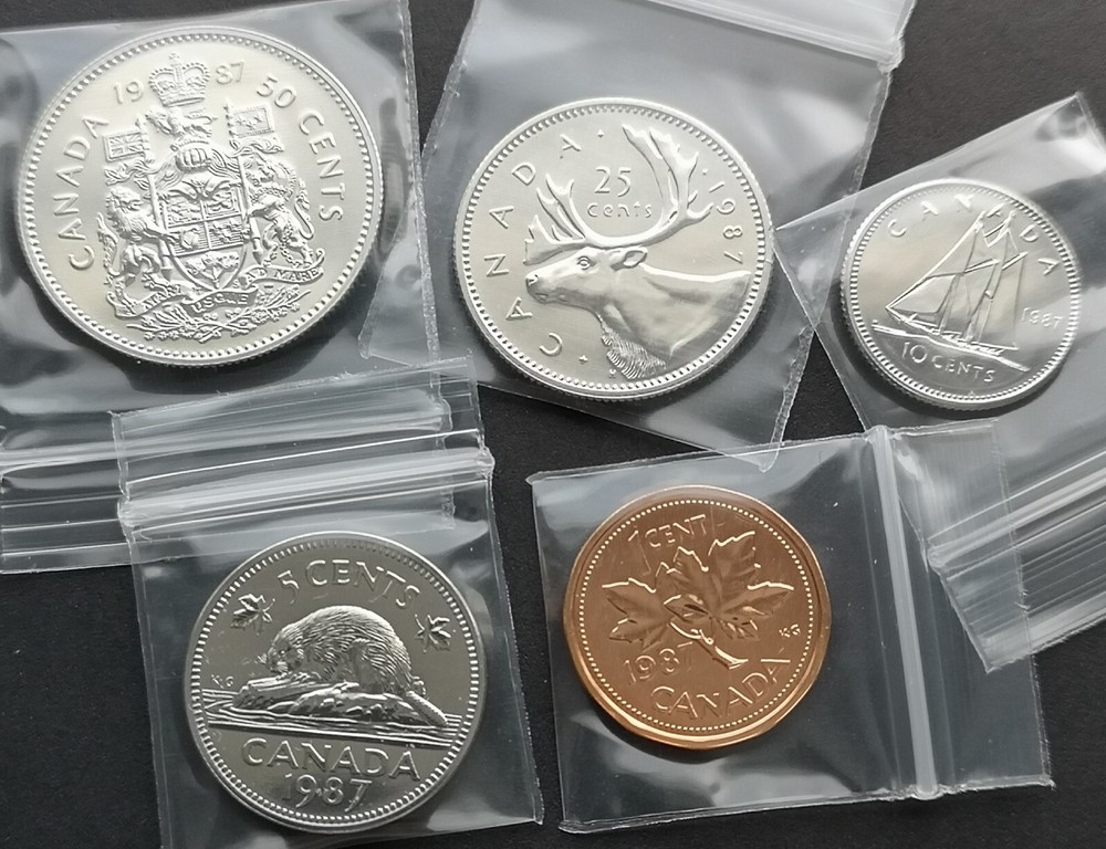 *** CANADA  1987  SPECIMEN  COINS  SET ***