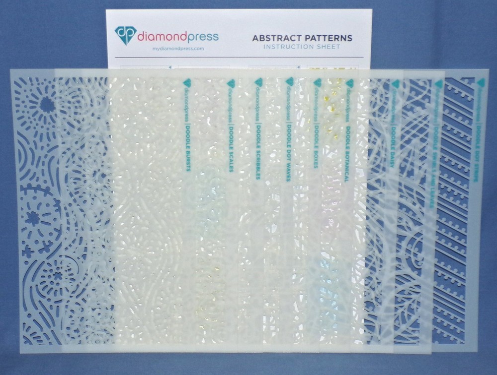 Diamond Press Abstract Patterns Stencils 9 single stencils All New Free Ship