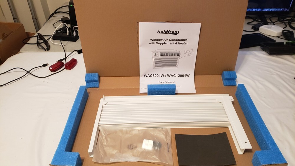 KOLDFRONT AC: LEFT FRONT SIDE PANEL ONLY 16X8.5X1.5,SCREWS, & SM FOAM PIECES