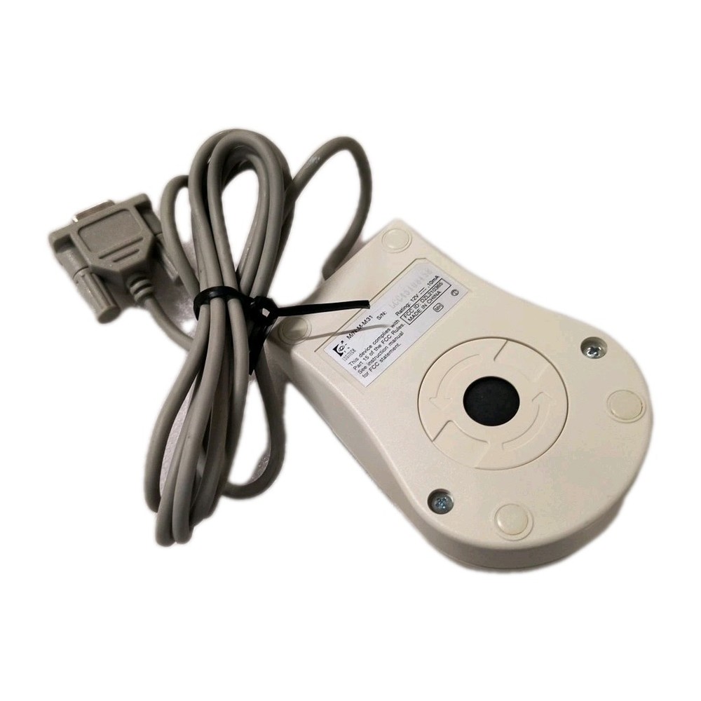 VINTAGE DEXXA by LOGITECH M-M31 MECHANICAL 3 BUTTON SERIAL MOUSE DS-BIN4