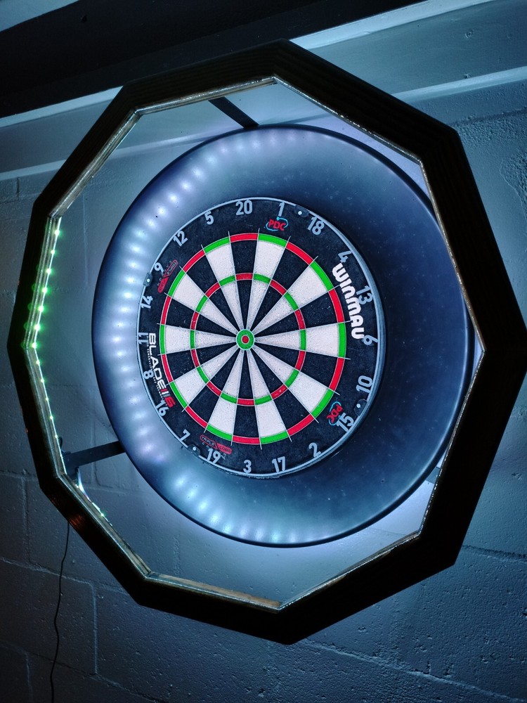 Custom Lighting System - Steel Tip dart Board