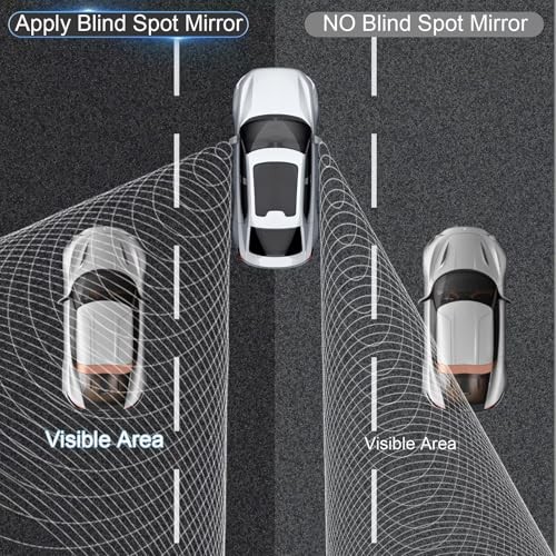 Blind Spot Mirrors 2 Pack, Frameless Side Mirror Blindspot Convex HD Round-2pcs