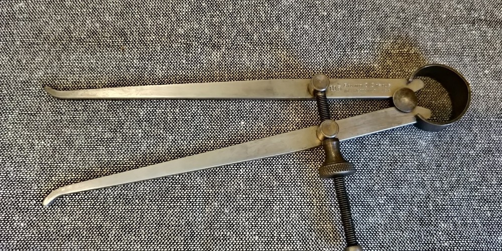 Brown & Sharpe  815 6"  INSIDE Calipers, Spring Calipers