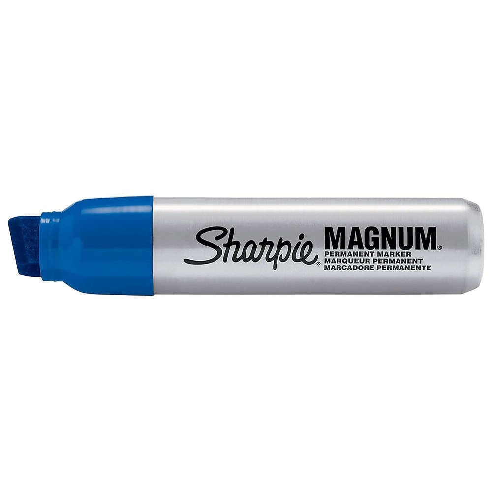 44003 Magnum Oversized Permanent Marker Chisel Tip Blue