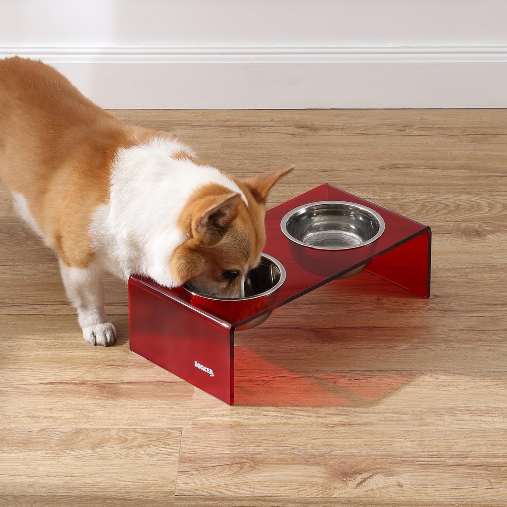LICKER Store DBL2000H Keaton 5" Small/Medium Modern Acrylic Rectangular Elevated