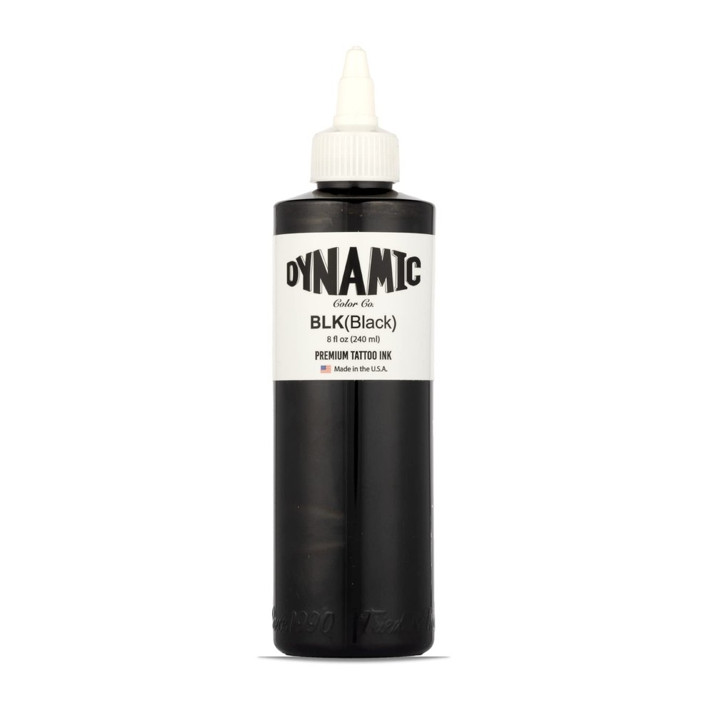 Dynamic Color Co Black Ink 8oz Bottle 8 fl oz,